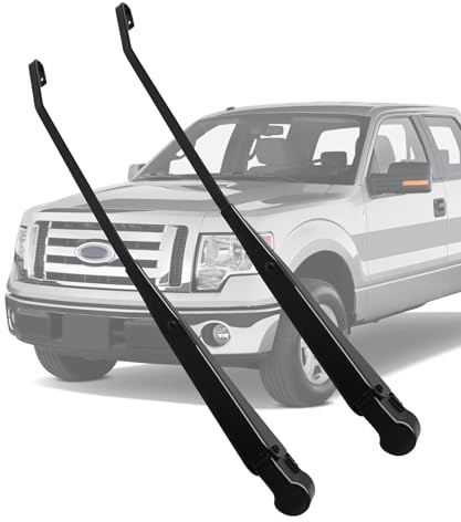 1 Pair Front Windshield Wiper Arm Replacement Kit Compatible With 91-99 Ford Bronco F150/F250/F350/F450, Left and Right Wiper Arm Replace 42631 F1TZ17526AA F4TZ17526A