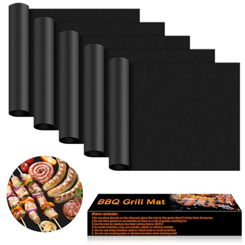 5 Pack Oven Liners for Bottom of Oven, 23.63X 15.75 Non Stick and Reusable Oven Mat for Bottom of Oven, PTFE and Fiberglass Grill Mats for Outdoor Grill, PFOA Free, Oven Floor Protector Liner
