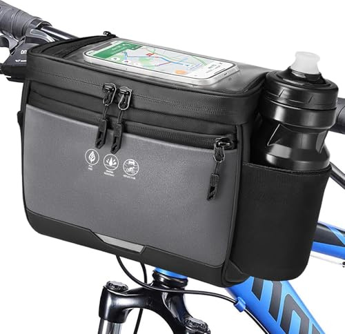 Eyein Fahrrad Lenkertasche 3.5L Wasserfest Isoliert, mit Regenschutz