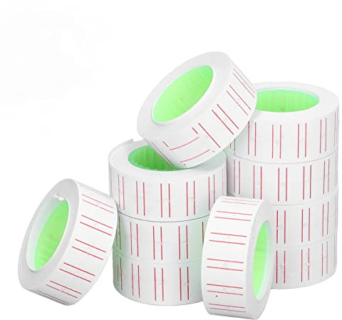Asixxsix Papierpreisschild, Preisschilder, Klarer Druck, Gute Viskosität, Einreihige, Schnell Trocknende Tinte für MX5500 Etikettendrucker
