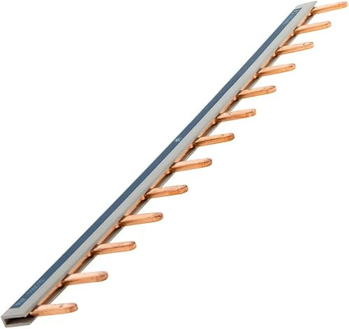 Zenitech - Peigne de Raccordement Universel 13 Modules - Acier - Compatible Disjoncteurs à Connexion Automatique ou à Vis - Installation Rapide et Fiable - Conforme à la Norme CE - Noir/Blanc