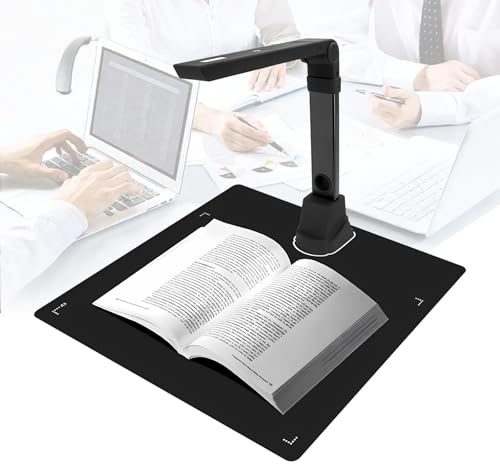Scanner De Livres A3/A4 Portable 18 MP avec OCR, Caméra Document USB HD, Aplatissement des Pages Et Capture Rapide, pour école Et Bureau
