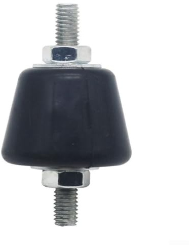 1 Stück Gummi Antivibrationspad für Klimaanlagen Außengerät, Runde Standbasis zur Schwingungsdämpfung, Schwarze AC Unterlage für Balkon und Terrasse