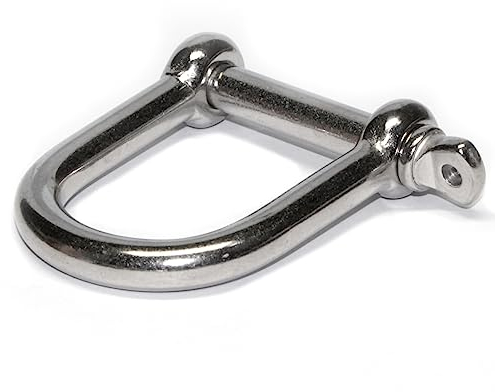 PRIOstahl® Grillete – Acero inoxidable V4A VA A4 para vela (1 pieza, M4-M10), M8, Con seguridad.