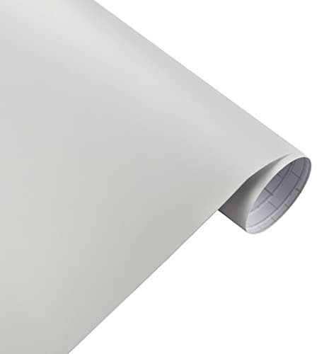 ikasus Auto Folie Lackschutzfolien PVC Selbstklebend Autofolie aus Vinyl Auto Folie Blasenfrei mit Luftkanal Wasserdicht Anti-UV Auto Dekoration Aufkleber für Auto, Motorrad 50cm x 200cm, Weiß