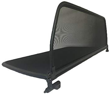 PureWind Windschott kompatibel mit Opel Astra G Baujahr 1998-2005 (Schwarz) – Windschott Universal mit Schnellverschluss inkl. Tasche