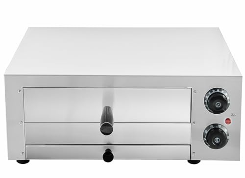 TAIMIKO Four à pizza électrique avec minuterie, INOX,Four à pizza électrique professionnel 1 chambre