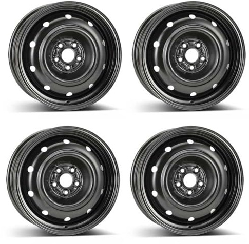 Alcar 4 cerchioni in acciaio 4-9552 6.5Jx16 ET48 5x100 compatibili con Subaru BRZ Forester Impreza Legacy Outback