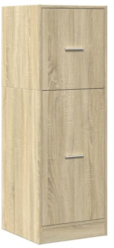 vidaXL Apoteksskåp sonoma-ek 40x41x118 cm konstruerat trä, apotekskrin, apoteksmöbel, apotekarskåp, apotekarlåda, apotekarskåp, apotekarlåda