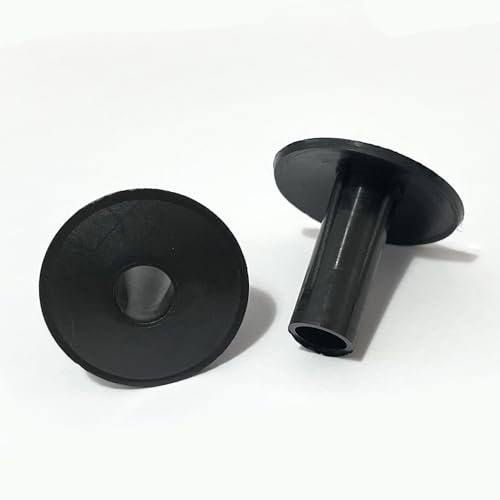 Sale - 250 x Black Single Cable Bushes - 8mm - Feed Thru Wall Entry Grommet/Bushing - Coax/Coaxial/Satellite/TV/Alarm/Low Voltage Lights Cable Hole Entry Cover