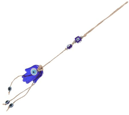 TOPBATHY 1stk Anhänger Des Teufelsauges Brillenhalter Stand Wandregal Aus Makramee Perle Gadgets Zubehör Bildschirm Transporter Dekorationen Opa Büro Anzeige Gold Ornamente Blue Glas
