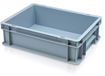 Caterbox Heavy Duty Plastic Stacking Industrial Euro Storage Container (10 Litre - 400x300x120(H) mm)