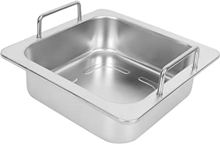 Cabilock Stainless Steel Square Hot Pot Simple Hot Pot Chinese Style Kitchen Accessory 29cm Diameter