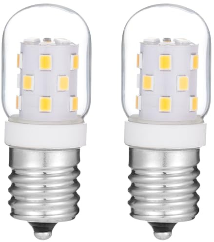 UgoHiff LED Light Bulb for Whirlpool Microwave WMH53521HZ06, WMH53521HZ1/2/4/5, WMH31017AS0/1/2/3/4/5- E17 3W 4000K White 820632A LED Light Bulb (2 Pcs)