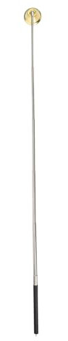 Sosoport Extensible Bell Candle Fire Extinguisher 6 Adjustable Lengths Gold Metal Candle Wick Snuffer for Safe Extinguishing