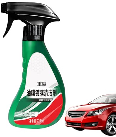 Nettoyant Film Gras Pour Pare-brise - Éliminateur Résidus Huileux Sur Vitres Automobile,225ml pour Restaurer la Clarté et Réparation avec Revêtement contre Poussière, Peinture et Fientes