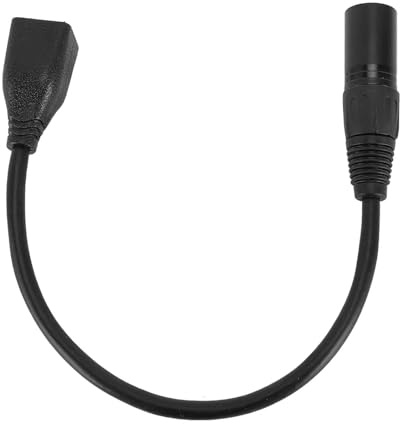 Dpofirs Câble XLR Mâle vers RJ45 Femelle de Adaptateur XLR 5 Broches blindé 22AWG vers RJ45 pour éclairage de Scène