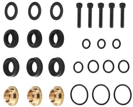 Lawnoval Kit de joints de pompe de rechange pour nettoyeur haute pression 27 pièces pour modèles 190595GS 190711GS avec clapet anti-retour, compatible avec séries 1439-, 1450-2, 1542-