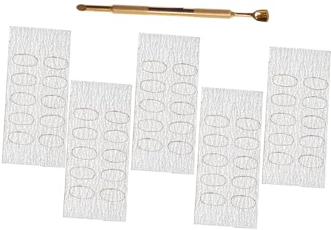 JOINPAYA Juego de Empujadores de Cutículas Doble Cabeza en Forma de Herradura, Herramienta de Acero Inoxidable para Limpieza de Cutículas y Cuidado de Uñas en Casa