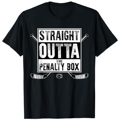 Ice Hockey Player Gift Straight Outta The Penalty Box T-Shirt