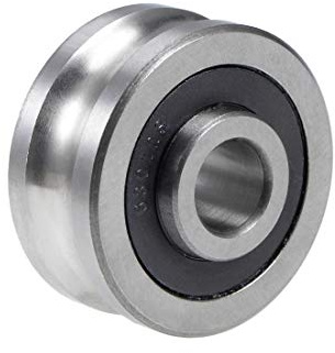 sourcing map SG35 U-Nut Spurführungslager 12x42x19mm Flaschenzuglager Flansch Kugellager