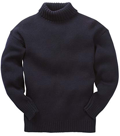 Merino Wool Submariner Sweater, Navy, XL