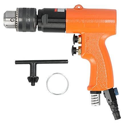 Herramienta neumática KV-5113A Taladro de aire, 13 mm Juego de herramientas de perforación de orificio de rotación CW CCW neumático de 13 mm