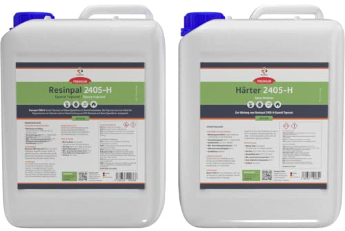Epoxid Topcoat Resinpal 2405-H | 15 kg Epoxy-Topcoat-Set | Glaskar und geruchsarm | Zum Versiegeln und Beschichten | Für Bootsreparatur und als Holzschutz |UV-Resistent | Auf Basis Epoxidharz |