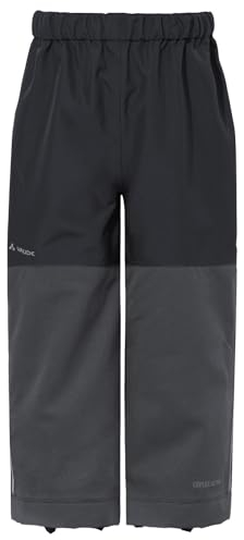 VAUDE Unisex Kinder Kids Caprea Rain Pants Hose, Schwarz, 146-152 EU