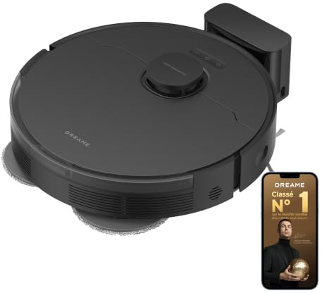 DREAME L10s Pro Gen 3 Robot Aspirapolvere e Lavapavimenti Intelligente,Aspirazione Vormax da 13.000 Pa,Sistema di Lavaggio DuoScrub,Sollevamento Automatico del Mocio di 7 mm,Batteria da 5.200 mAh,Nero