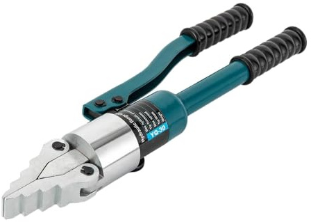Hydraulic Flange Spreader Portable Hydraulic Flange Spreader Separator Manual Flange Dividing Tool, 8T Split Splitter Expander Stretch Plier, Splitter Alloy Steel Pliers For Pipeline Maintenance(Blue)