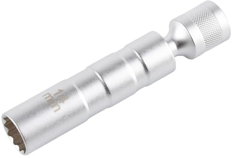 Uni für Versal-Zündkerzen-Steckschlüssel, Magnetisches 12-Punkt-Entfernungswerkzeug, 14 Mm 3/8-Antrieb, Geeignet für Mini R55 R56 R57 R60 Mechanik