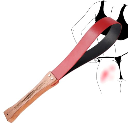 Exotic Whip Peitsche für Sklaven Spanking Padel Bdsm Peitsche für Frau Sex Paddel Peitschen Set für Sex Sm Paddle Fetisch Leder Paddle mit Holzgriff Reitgerte Domina Bdsms Spielzeug Extrem für Frauen