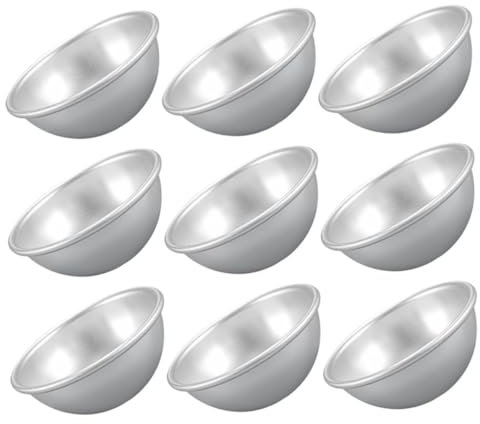 PHENOFICE 9-teilige Eierkuchenform Aus Hitzebeständigem Aluminium Pie-pfanne Zum Backen Von Kuchen Pudding Und Törtchen Leicht Zu Reinigen