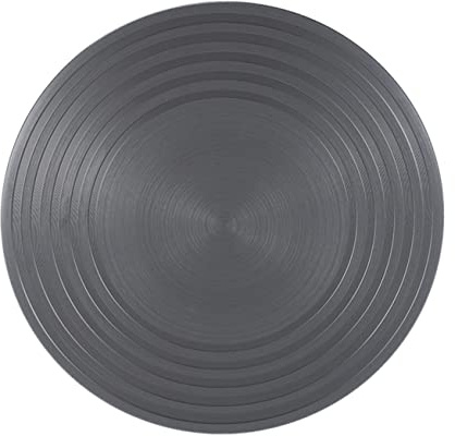 Placa de Descongelación Redonda de Aluminio Negro para Estufa | Difusor de Calor de 28cm, Superficie Plana para Cocinar, Diseño Especial y Acabado Fino