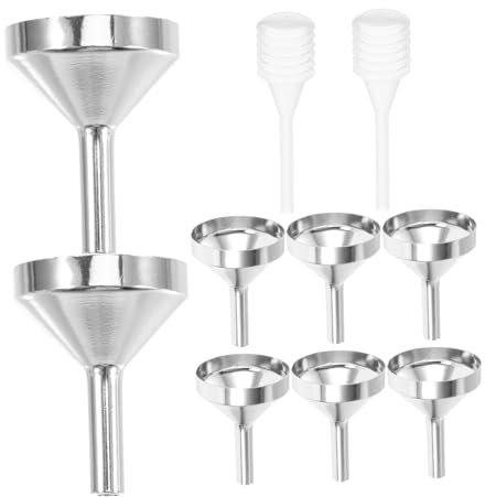 FRCOLOR 1 Jeu Ventilateur à Entonnoir En Métal Diffuseur D'huiles Essentielles Entonnoirs Pour Remplir De Petites Bouteilles Kit De Fabrication De Parfum Rechargeable Jus Oxyde D'aluminium