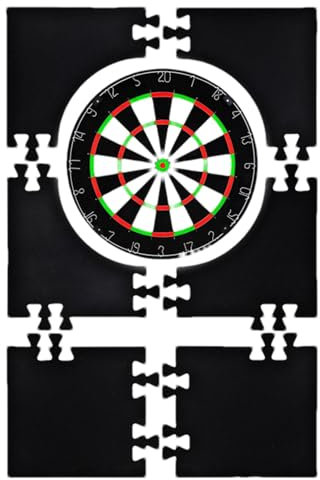 Dartboard Surround Wall Protector - EVA Material, schwarz, rund, Spielzimmer Zubehör, Dartscheibe Wandschutz, Surround, Schutzring