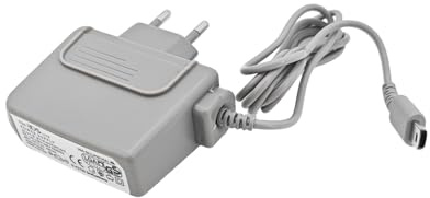 JZK Caricatore di ricambio per Nintendo DS Lite, adattatore di ricarica per NDSL, alimentatore di ricambio compatibile con sistemi DS Lite, cavo di alimentazione (grigio)