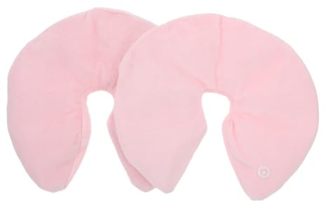 Still Gelpackungen 1 Paar Rosa aus Gel Pvc und Stoff | Wiederverwendbar, für Stillende Mütter, Angenehme Passform, Kälte und Wärmeanwendung