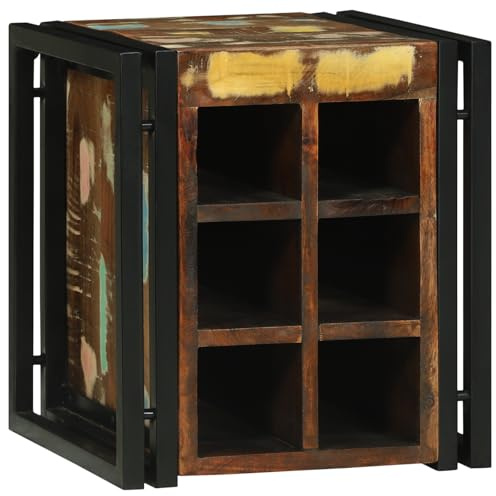 Générique Râtelier à vin 34,5x35x39 cm en Bois Massif de récup,Meubles,Armoires & Meubles de Rangement,Caves à vins & spiritueux,Marron,14.79 KG,4016755