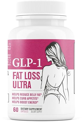 GLP-1 Fat Loss Ultra - Weight Loss Pills, Appetite Suppressant & Fat Burner for Women | Supports Healthy Pathways Associated with GLP-1 Activity | 3rd Party Tested Supplement - 60 Capsules for Adults