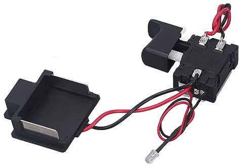Schraubenschlüssel-Auslöseschalter, -Auslöseschalter mit Elektronischer Geschwindigkeitsregelung und LED-Licht, 7,2-24 V, Für Bohrer, Bohrhämmer und Elektroschrauber, Einfache Installation und Hochwer