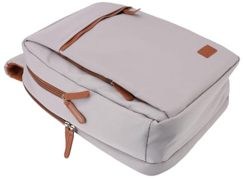 ERYUE Vattentät Ryggsäck med USB-laddningsport Bekväm Design Resväska Väska för 16 Tums Bärbar Dator 20-35L Kapacitet för Män Kvinnor Kontorsresor (Ljusgrå)