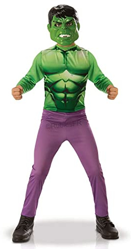 Rubies -Hulk - Marvel Officiel - Déguisement Super Héros pour Enfant Entrée de Gamme - Taille 3-4 Ans. Costume avec Combinaison et Masque PVC- pour Anniversaire, Carnaval