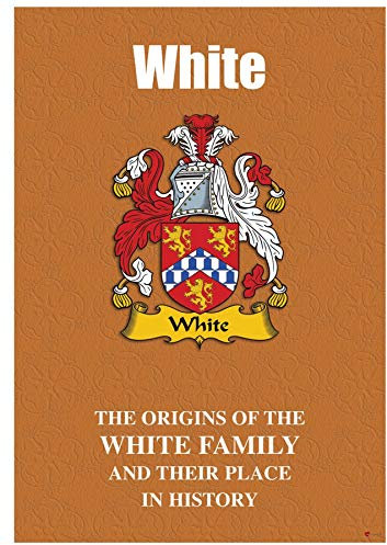 I LUV LTD White Anglais Nom de Famille Livret D'histoire avec de Brefs Faits Historiques