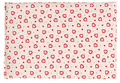 GIRAFFENLAND Bio-Dinkelkissen 30 x 20 cm, Landhaus-Liebe - Als Wärmekissen & Kältekissen - Bio-Dinkel Körnerkissen für Mikrowelle und Backofen - 30x20cm