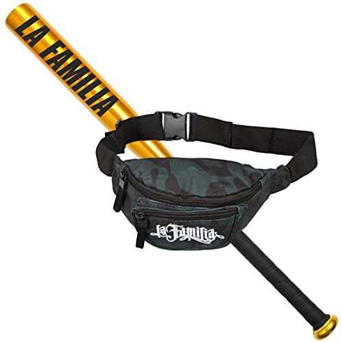 Sportset Baseballschläger mit Tasche La Familia Black Gold Aluminium 26 Zoll