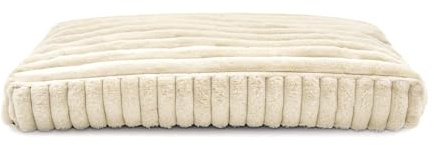 Record - Cuscino imbottito Comfit per cani e gatti morbida e accogliente, in peluche. Misure 60 x 40 x 15h cm, Beige