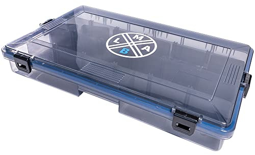 Angelbox LMAB Tackle Box Shallow, 3 Größen, Köderbox flach, wasserdicht (L - 35,5 x 23 x 5)