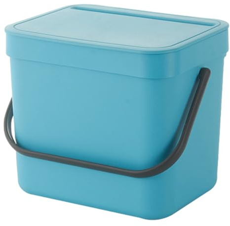 Biomülleimer Küche Klein, Biomüll Behälter Bio Mülleimer Küche Unterschrank, Küchenabfalleimer Einbaumülleimer Küche, Arbeitsplatte Komposteimer Küche Mit Griff Und Deckel, Mülleimer Unter Spüle